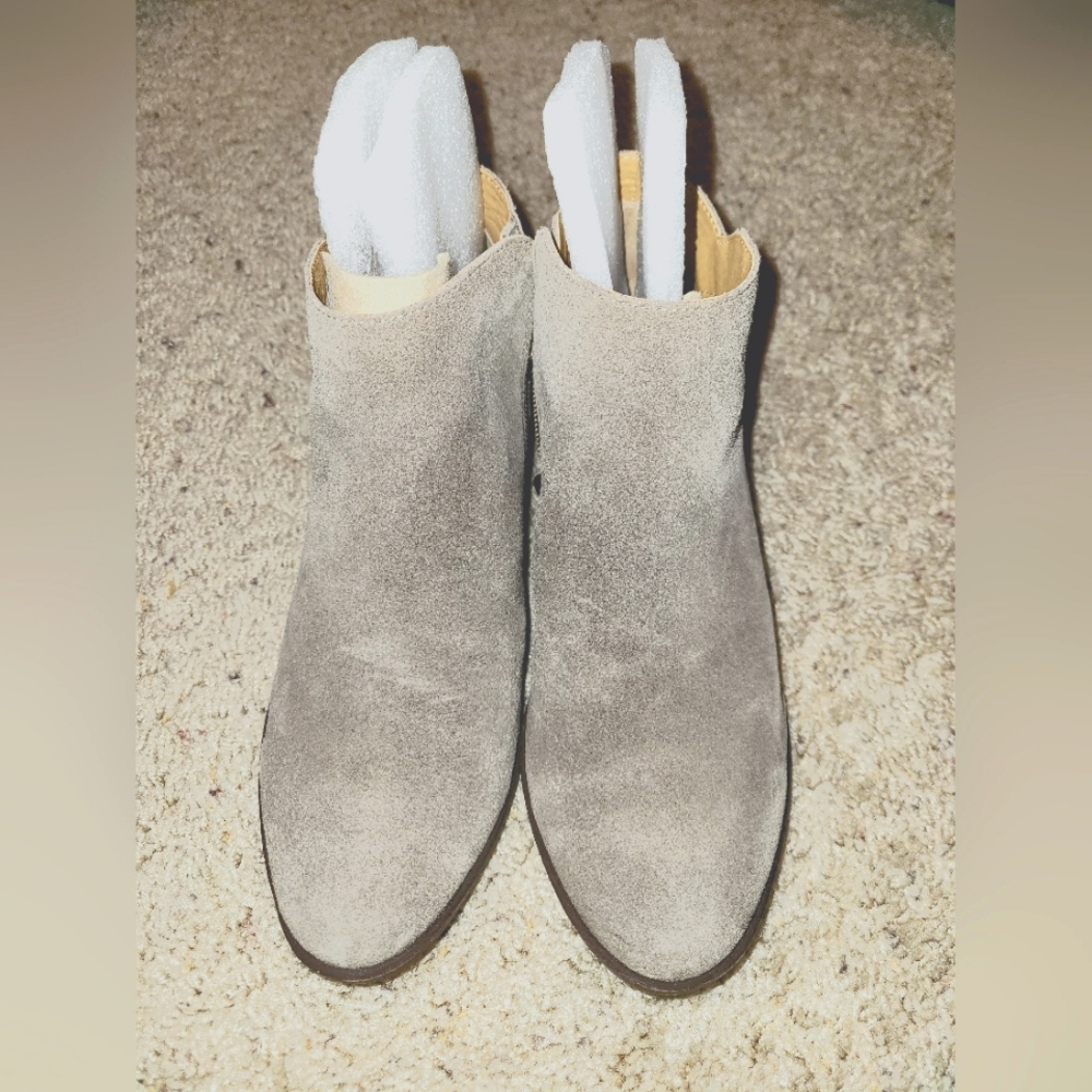 Lucky Brand Barstyn Ankle Booties, Women’s Size 7.5M, Gray MSRP $139
